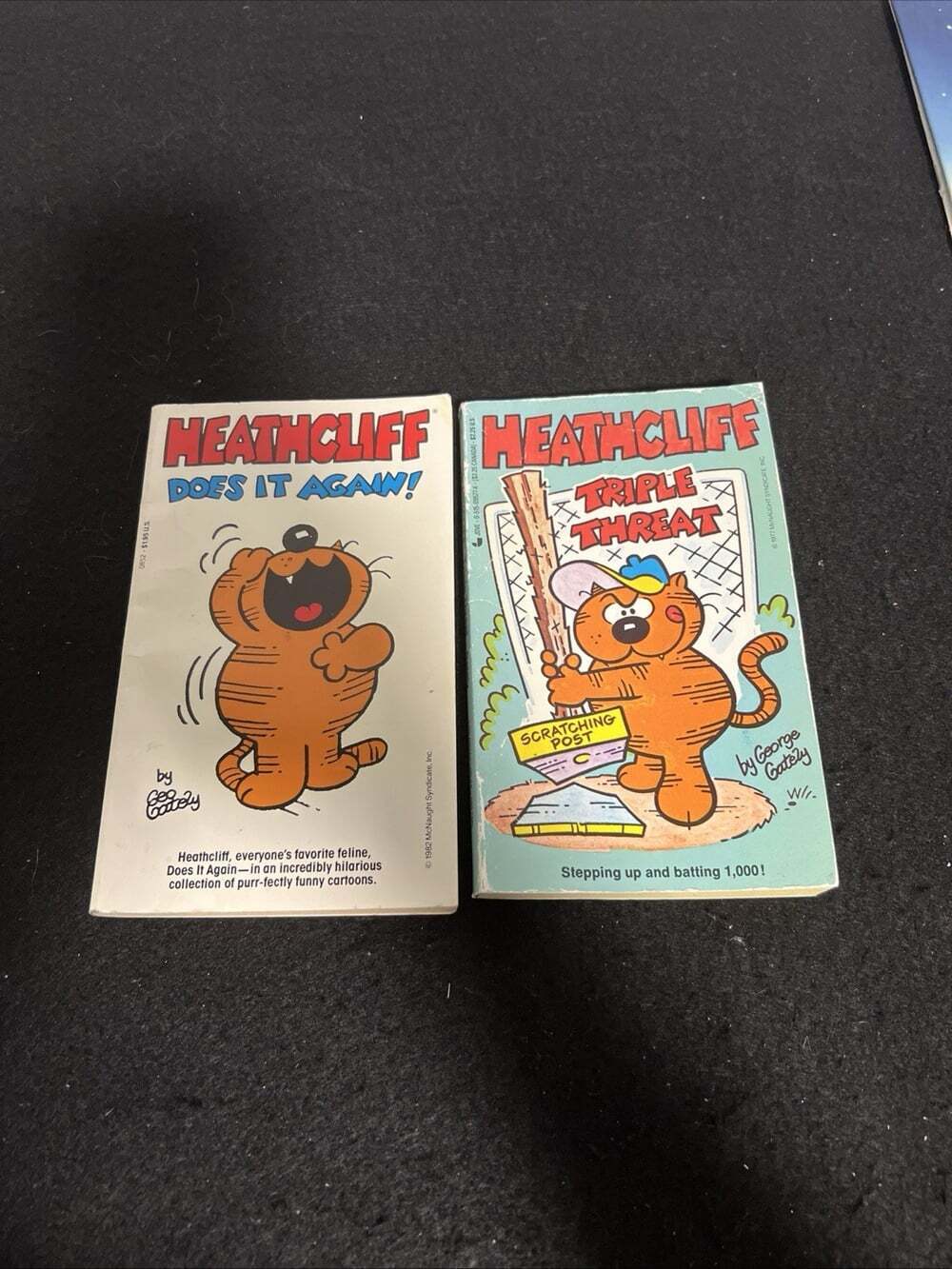 Heathcliff Books By George Gately Comic Strip Paperback Vintage Lot of 2